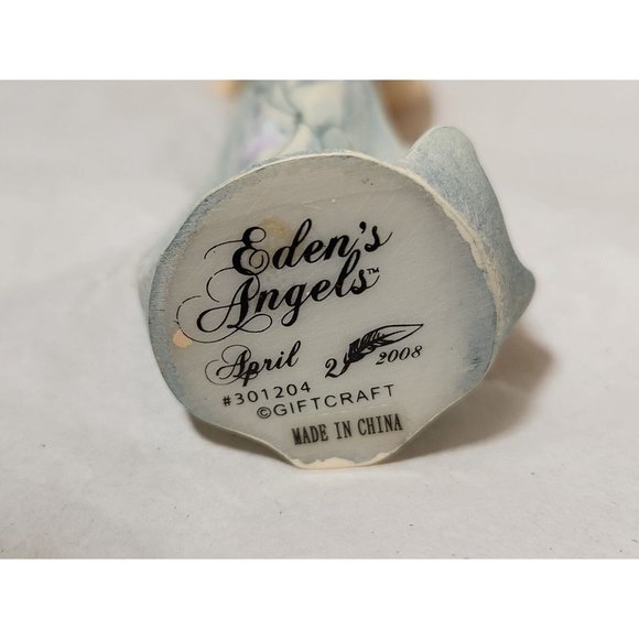 April Eden’s Angel Diamond Sweet Pean Figurine 2008 #301204 by Giftcraft - Picture 4 of 6